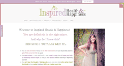Desktop Screenshot of inspiredhealthandhappiness.com