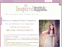 Tablet Screenshot of inspiredhealthandhappiness.com